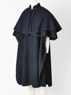 Rare Saint Laurent 1970 Wool "Gendarme" Cape