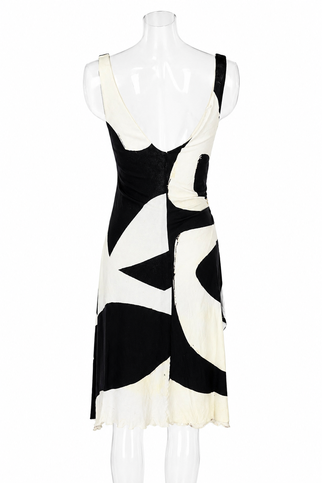 Roberto Cavalli SS 2007 knee-length dress bare leg snake
