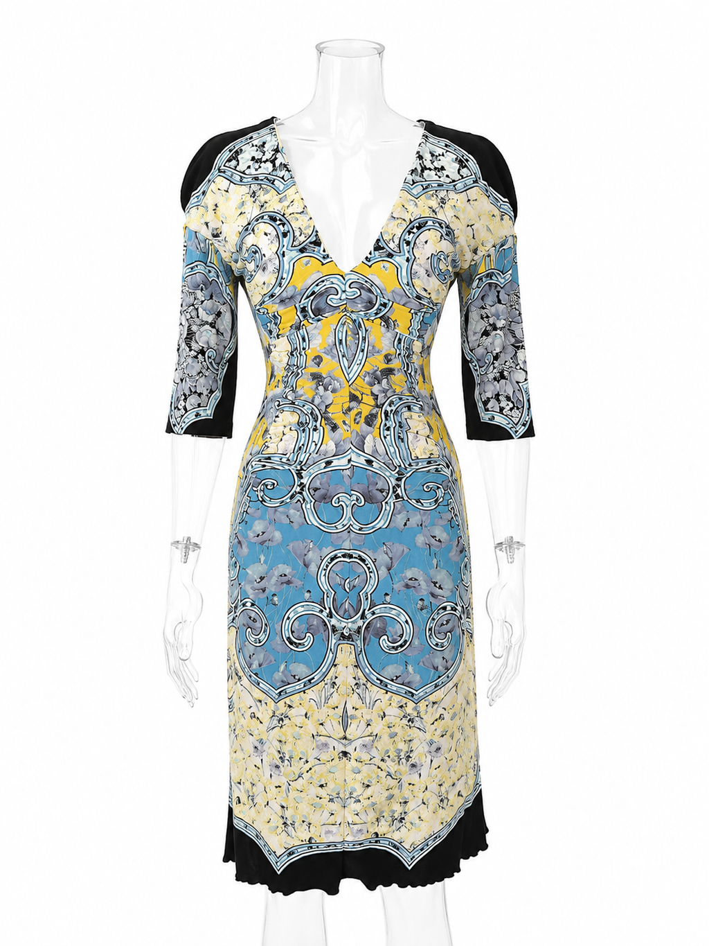 Roberto Cavalli SS 2005 mini dress 3/4 sleeves
