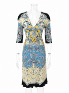 Roberto Cavalli SS 2005 mini dress 3/4 sleeves