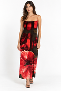 Roberto Cavalli FW 1999 long dress floral print velvet