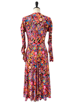 Iconic Gianni Versace FW 2002 Runway multicolor flower dress