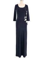 Jean Paul Gaultier black cut-out long dress vintage