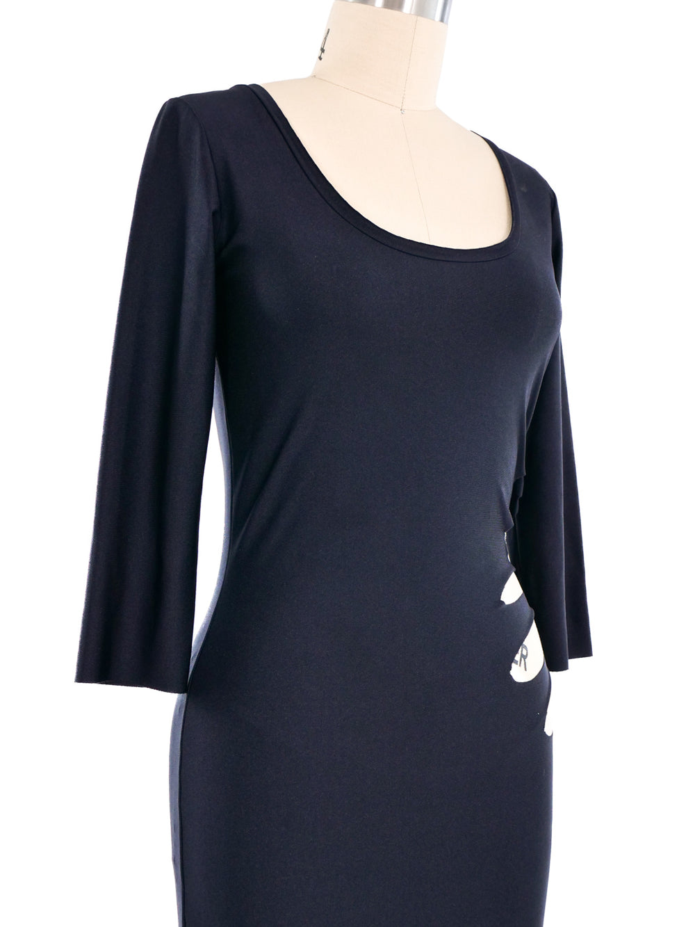 Jean Paul Gaultier black cut-out long dress vintage