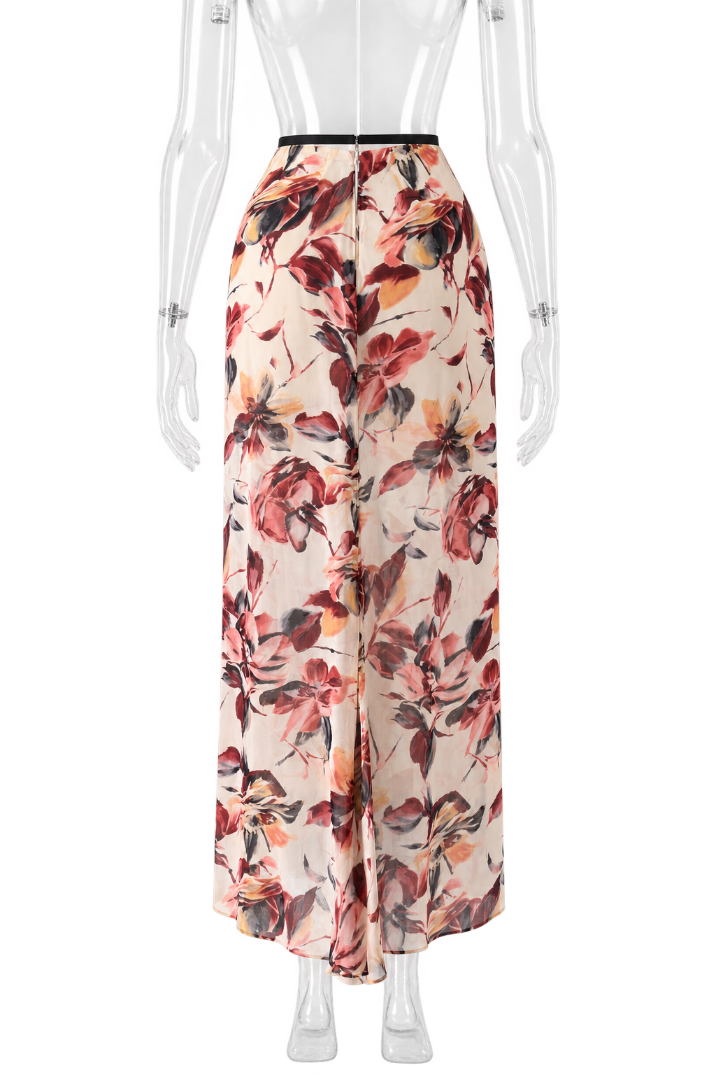 Rare Dolce & Gabbana SS 1997 Runway floral silk print long skirt