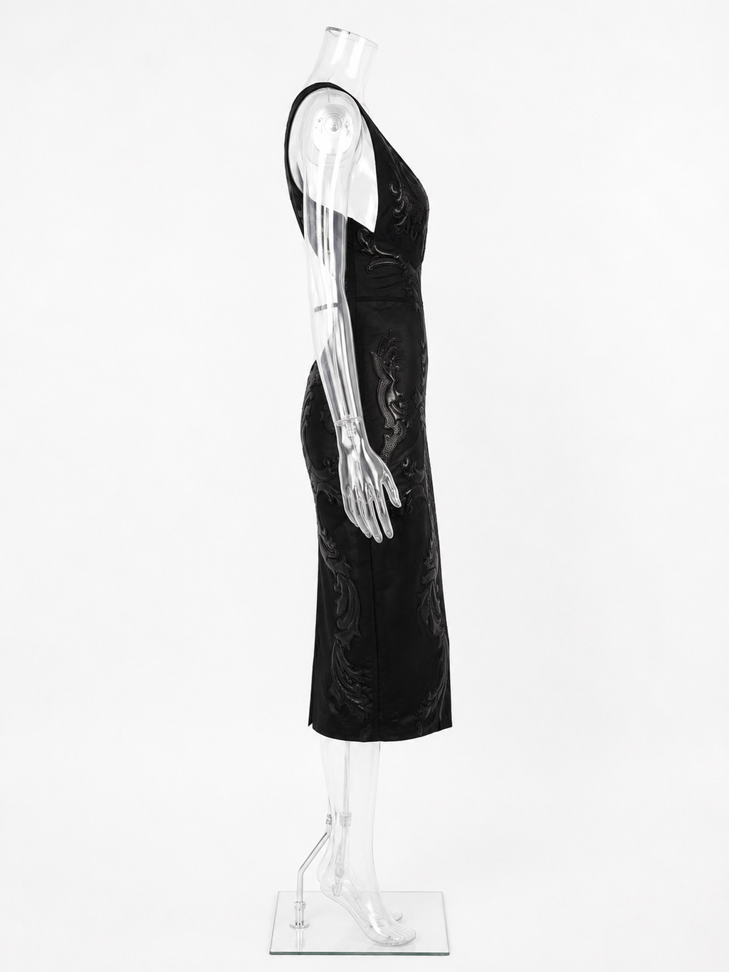 Roberto Cavalli FW 2002 Runway midi leather dress