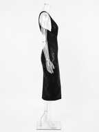 Roberto Cavalli FW 2002 Runway midi leather dress