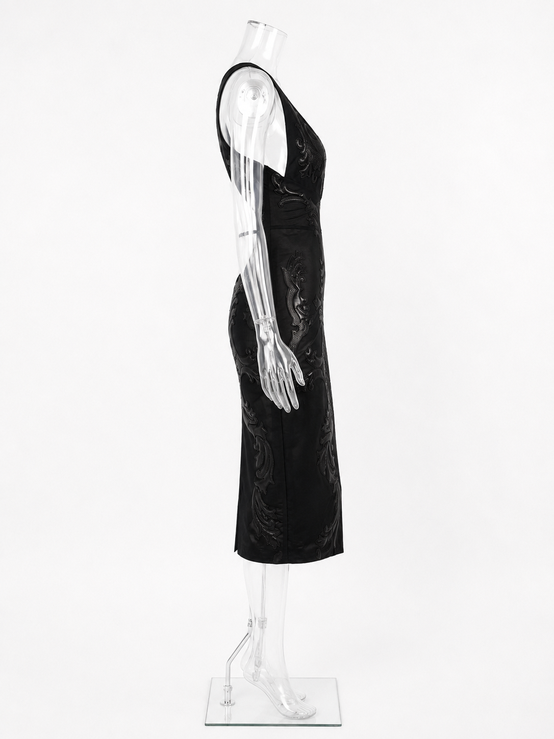 Roberto Cavalli FW 2002 Runway midi leather dress