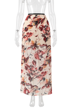 Rare Dolce & Gabbana SS 1997 Runway floral silk print long skirt