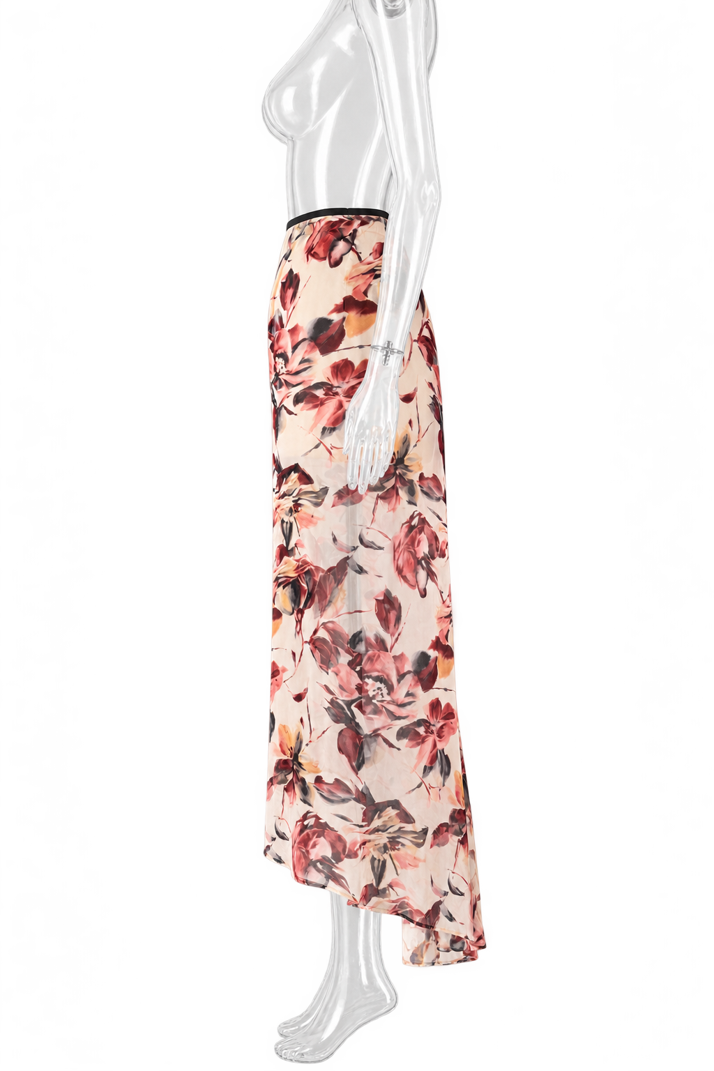 Rare Dolce & Gabbana SS 1997 Runway floral silk print long skirt