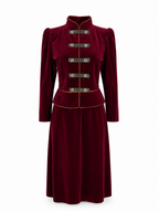 Saint Laurent FW 1980/1981 Runway Archive burgundy tailleur