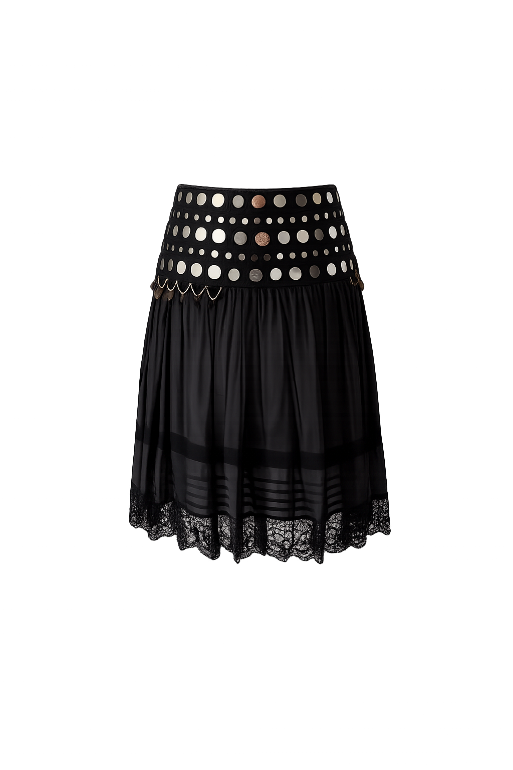 Blumarine SS 2005 mirrors Runway black skirt