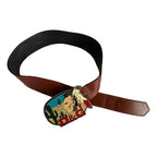 Rare 90s D&g Indian desert theme belt buckle vintage
