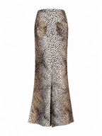 Roberto Cavalli SS 2005 long mermaid leopard skirt
