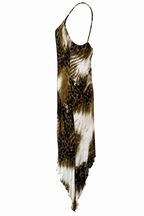 Class Roberto Cavalli brown Leo asymmetric