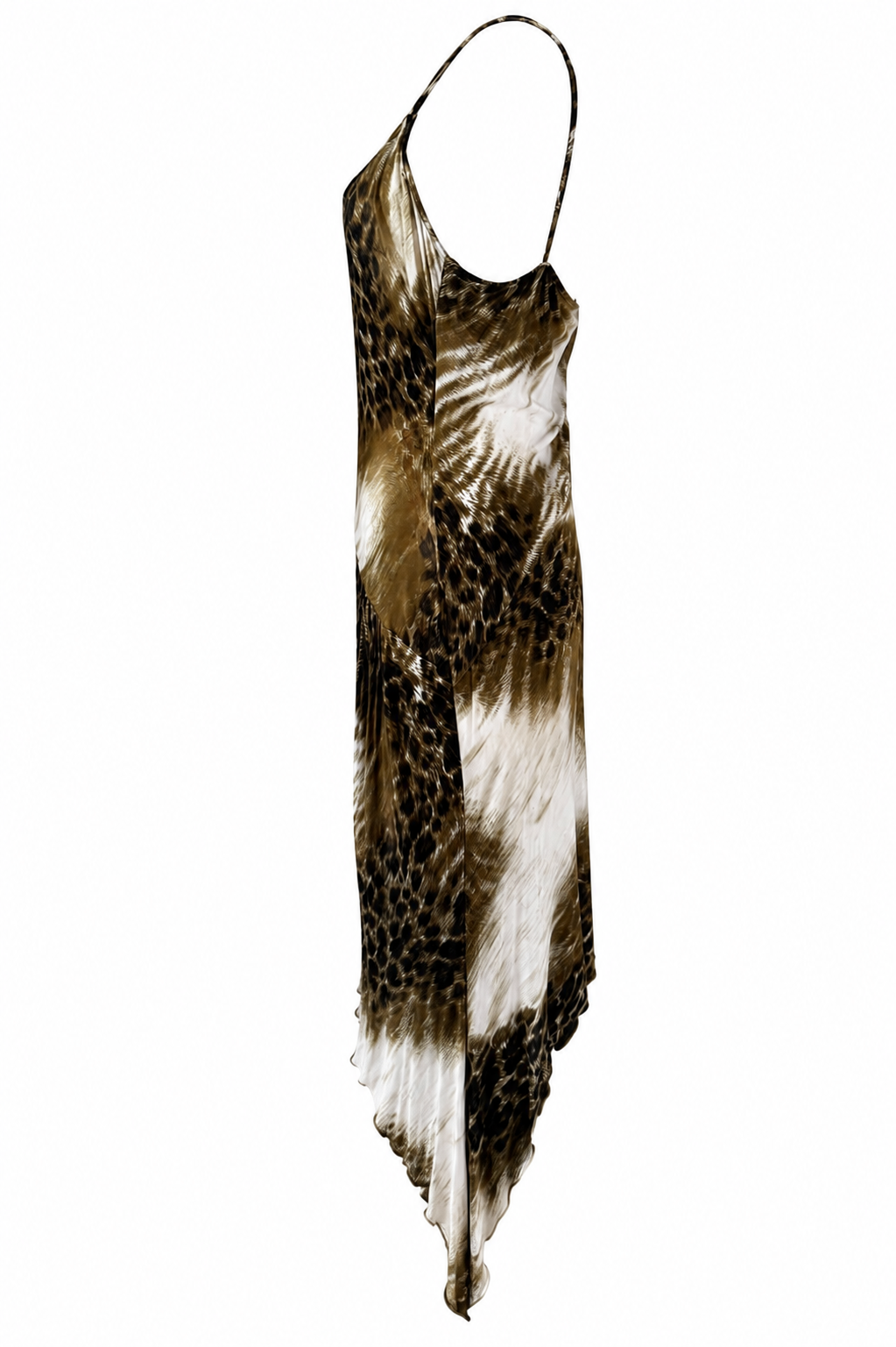 Class Roberto Cavalli brown Leo asymmetric