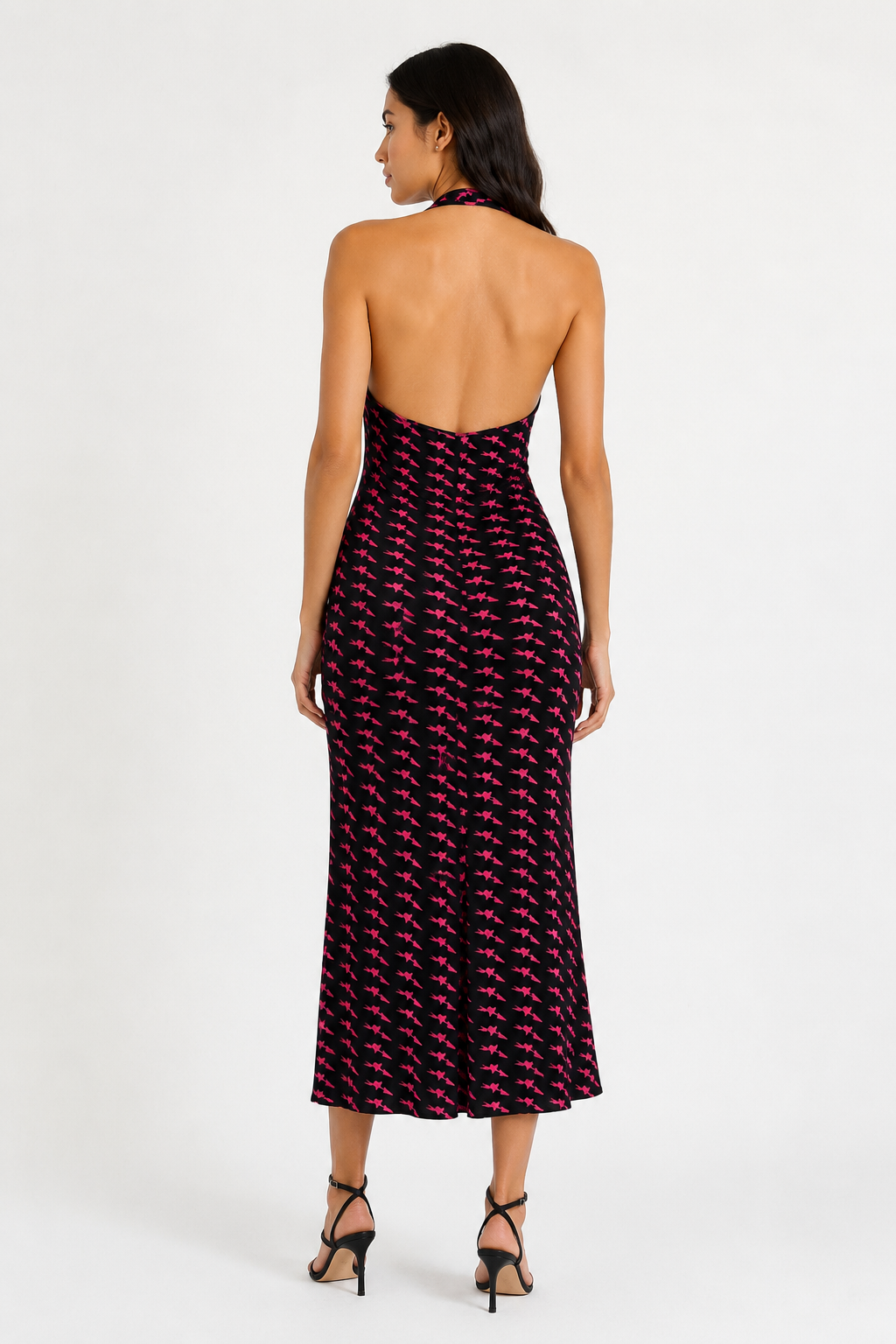Ungaro Fever midi dress pink "fall in love" hearts