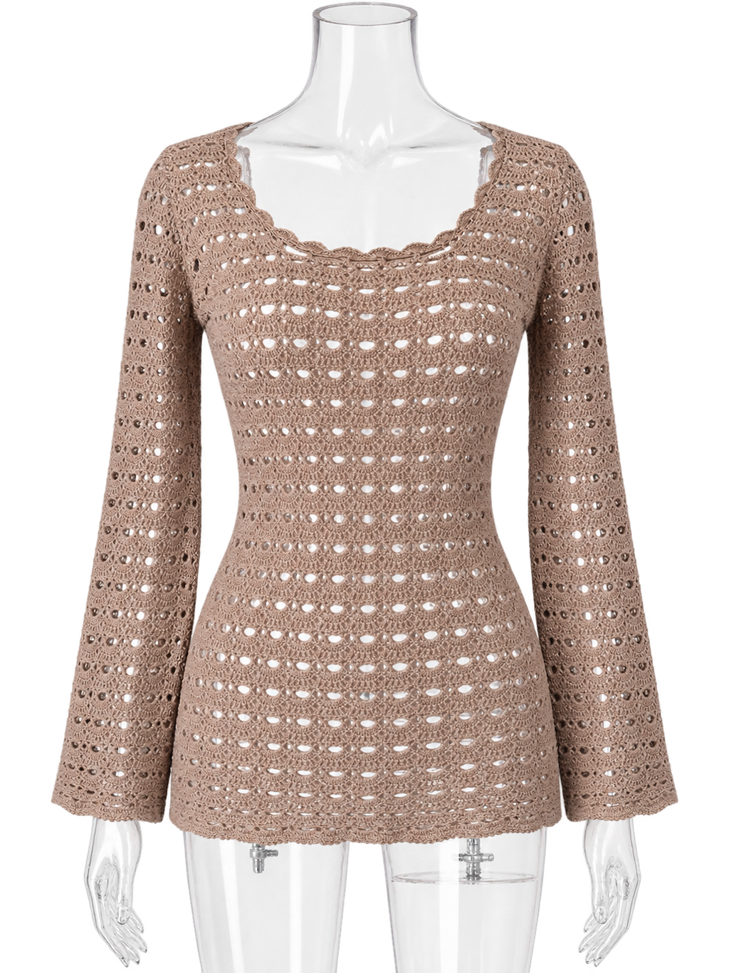 Dolce & Gabbana SS 1997 perforated wool sweater