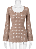 Dolce & Gabbana SS 1997 perforated wool sweater