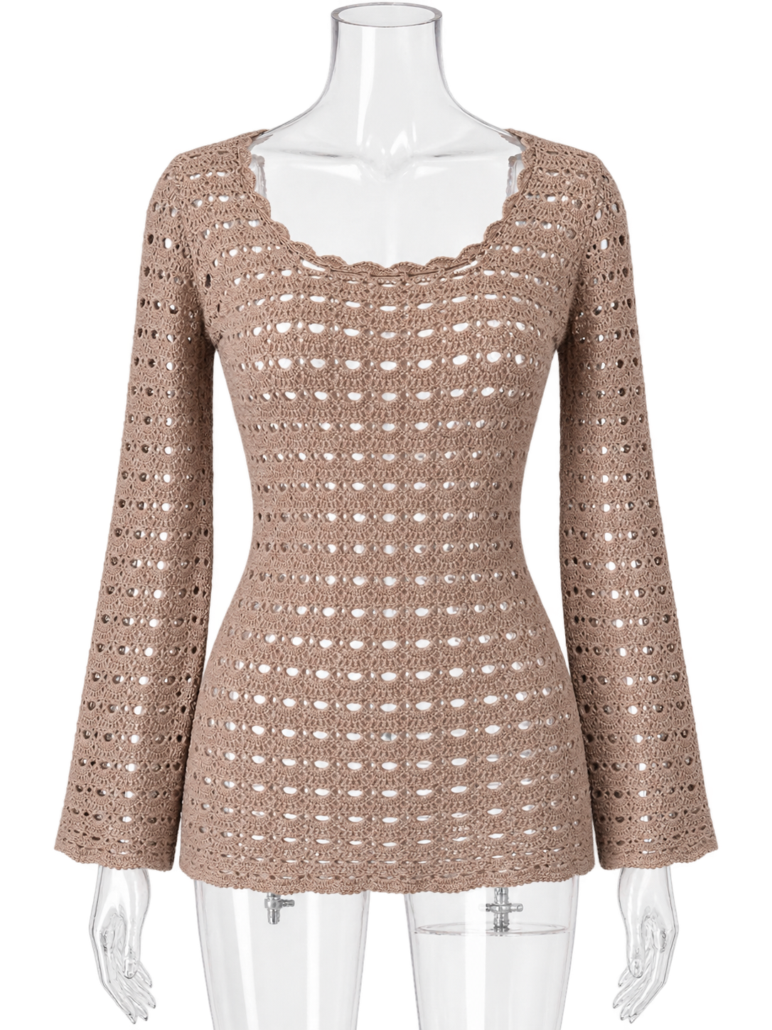Dolce & Gabbana SS 1997 perforated wool sweater