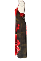 Roberto Cavalli FW 1999 long dress floral print velvet