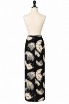 Dolce & Gabbana FW 1997 Runway black silk feather set