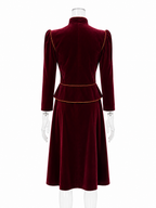 Saint Laurent FW 1980/1981 Runway Archive burgundy tailleur