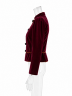 Saint Laurent FW 1980/1981 Runway Archive burgundy tailleur