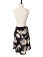 Dolce & Gabbana FW 1997 mini silk skirt print feathers