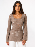 Dolce & Gabbana SS 1997 perforated wool sweater