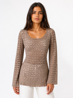 Dolce & Gabbana SS 1997 perforated wool sweater