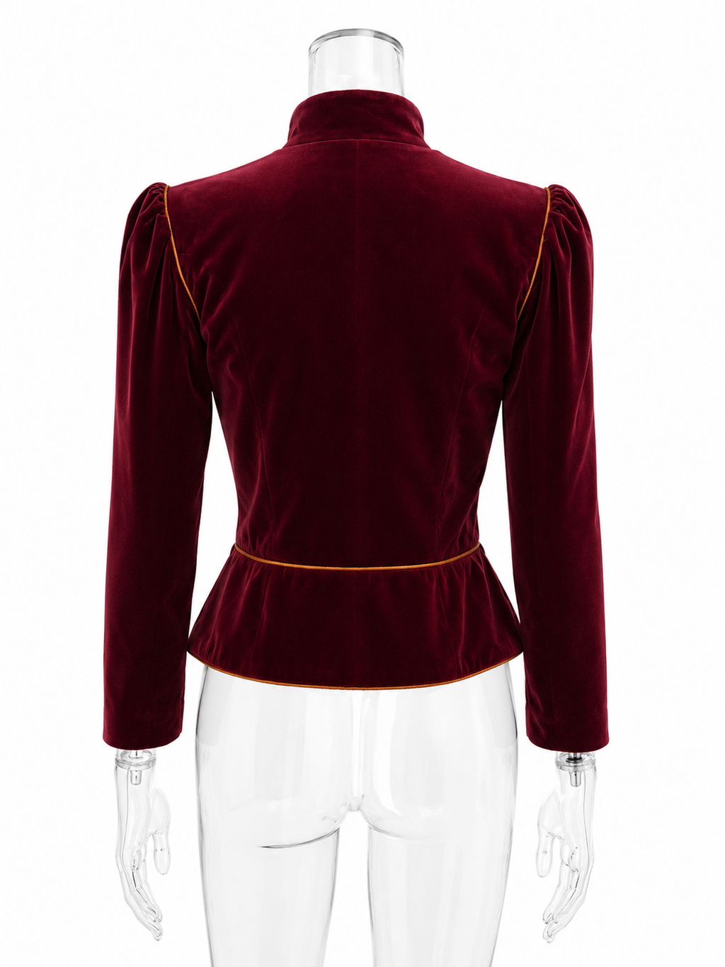 Saint Laurent FW 1980/1981 Runway Archive burgundy tailleur