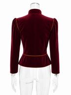 Saint Laurent FW 1980/1981 Runway Archive burgundy tailleur