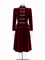 Saint Laurent FW 1980/1981 Runway Archive burgundy tailleur