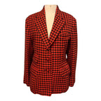 Moschino 90s jacket houndstooth