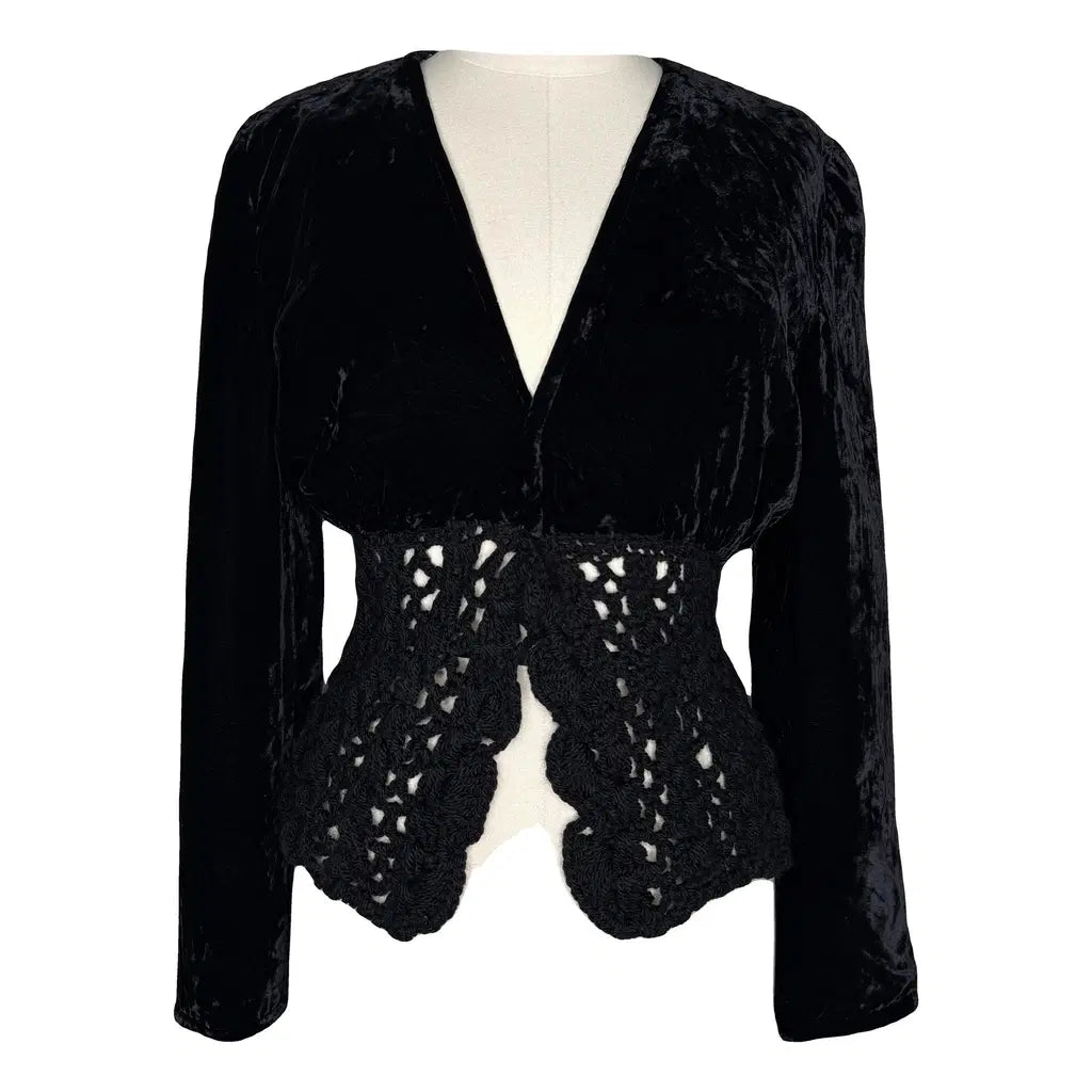 Valentino 90s velvet wool blazer