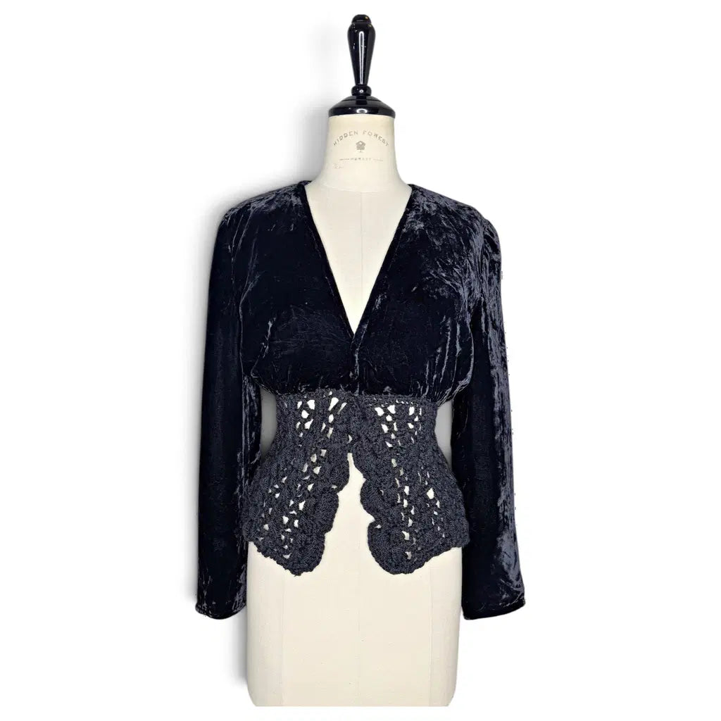 Valentino 90s velvet wool blazer