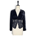 Valentino 90s velvet wool blazer