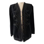 Rare Saint Laurent velvet black blazer 1977