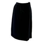 Saint Laurent FW 1974 velvet dark blue skirt