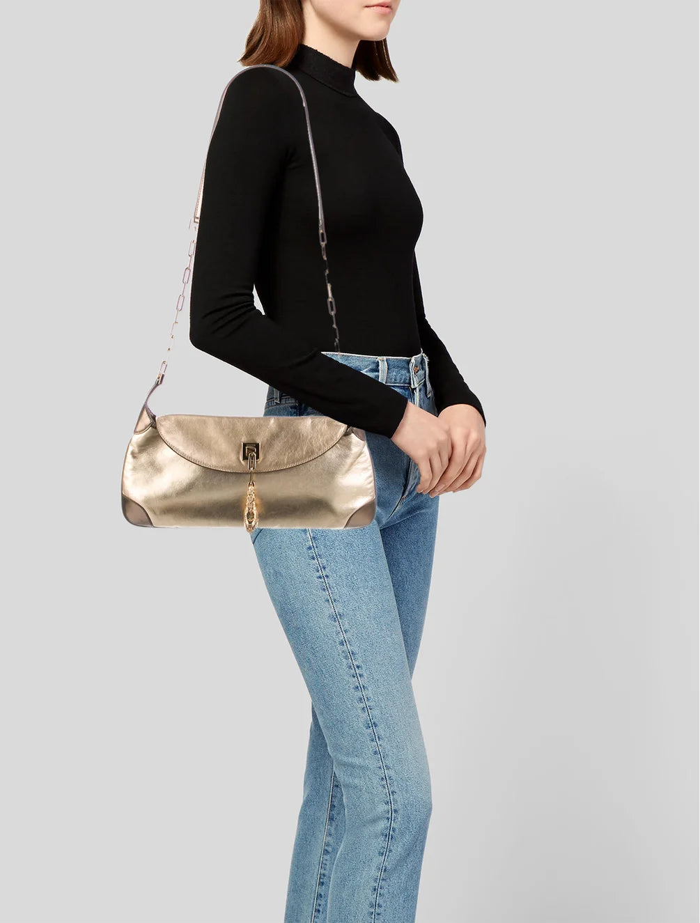 Gucci tiger charm shoulder bag F/W 2000
