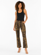 Roberto Cavalli FW 2003 Gold chains leopard pants jeans