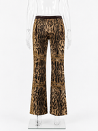 Roberto Cavalli FW 2003 Gold chains leopard pants jeans