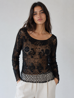 Moschino mini black beads knitwear vintage
