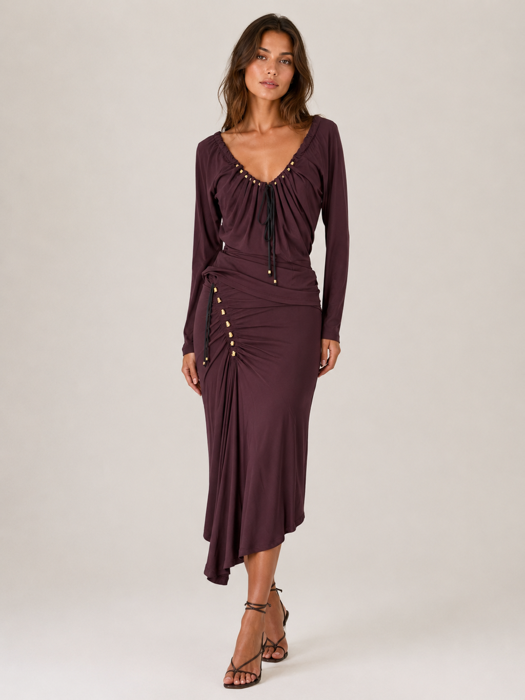 Rare Roberto Cavalli FW 2004 Runway purple set
