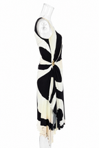 Roberto Cavalli SS 2007 knee-length dress bare leg snake