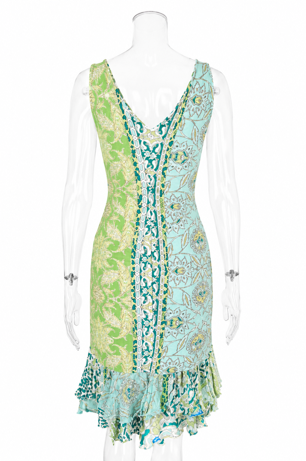 Roberto Cavalli SS 2006 mini ruffle silk dress