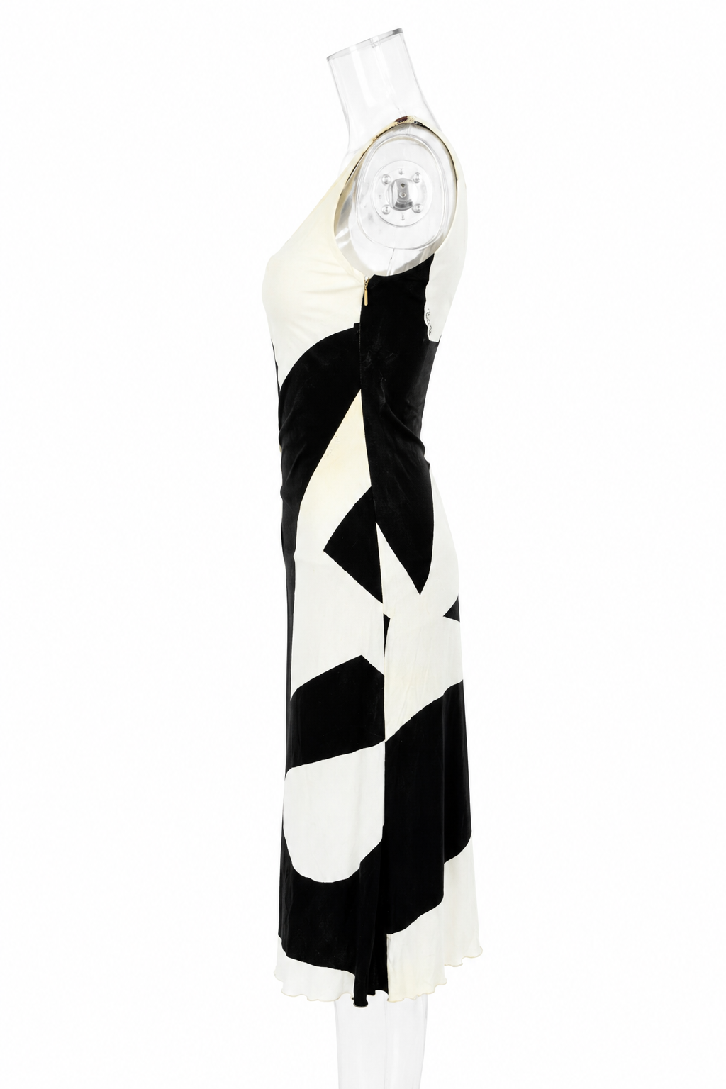 Roberto Cavalli SS 2007 knee-length dress bare leg snake