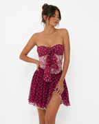 D&g silk bustier dress 2000s