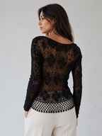 Moschino mini black beads knitwear vintage